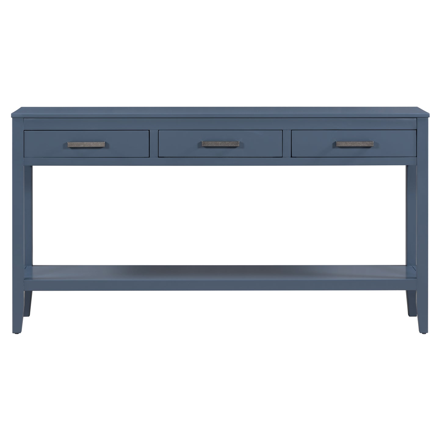 Contemporary 3-Drawer Console Table with 1 Shelf, Entrance Table for Entryway, Hallway, Living Room, Foyer, Corridor