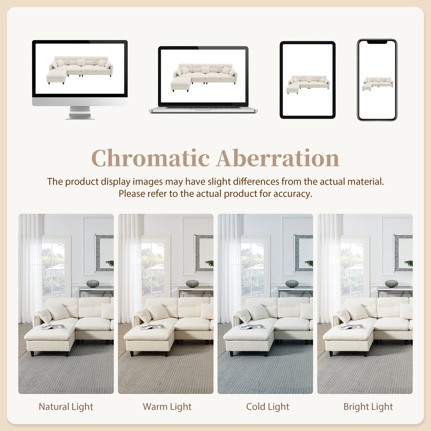 110*62" Modern Convertible Sectional Sofa,L-shaped Reversible Couch Set with Free Pillows,5 Seat Cloud Chenille Indoor Furniture with Ottoman for Living Room,Apartment,3 Colors