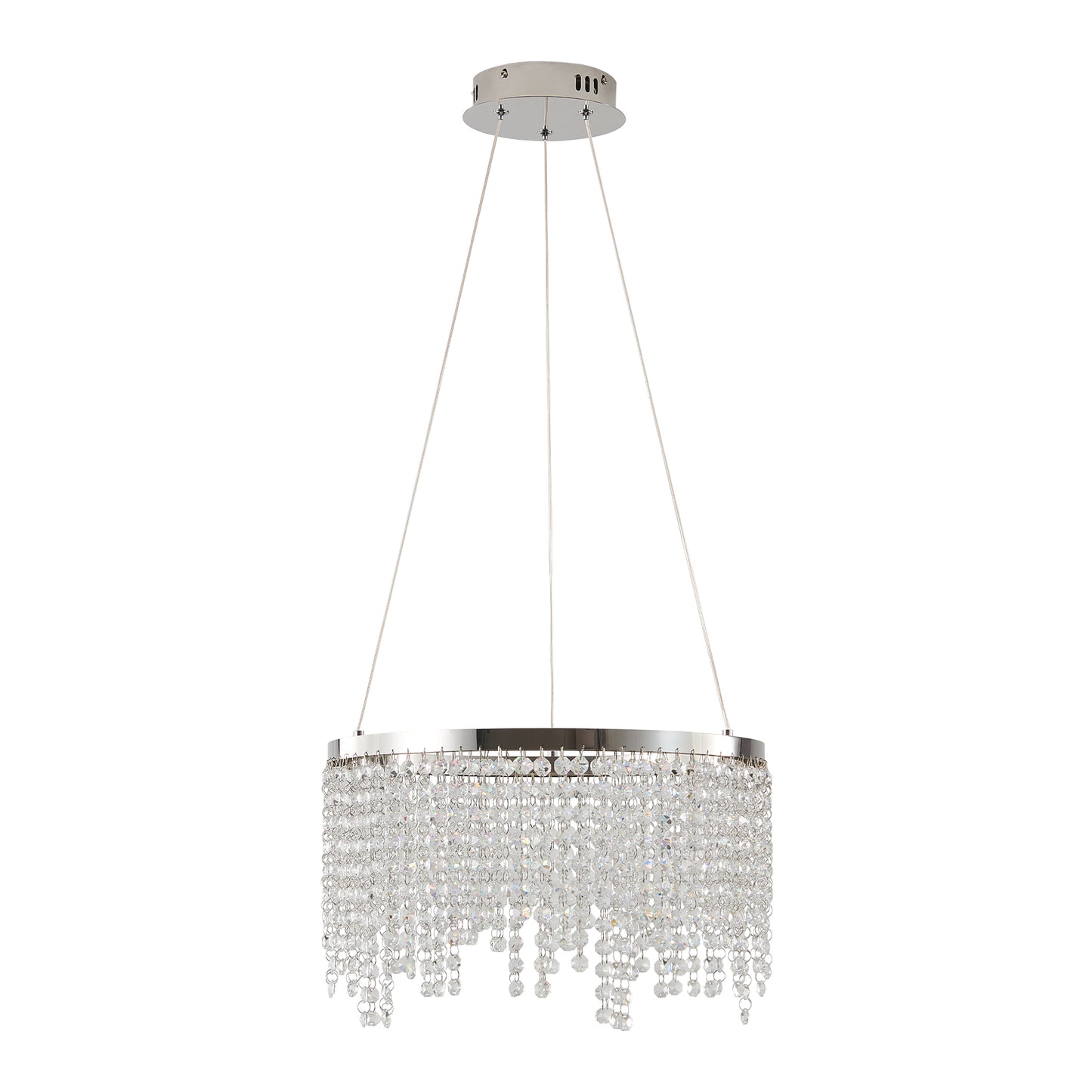15.7-inch Fancy hanging ceiling lamps luxury modern pendant light crystal chandelier
