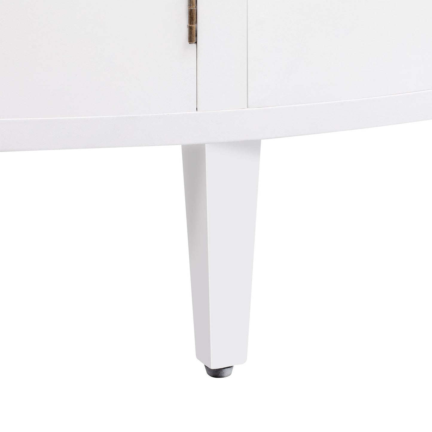 Curved Design Storage Cabinet made of Fraxinus Mandschuric Solid Wood Veneer, Adjustable Shelves, Suitable for Corridors, Entrances and Study.