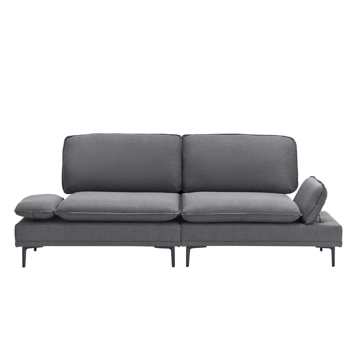 89 inches selected cotton linen in deep grey tones, specially woven for offices, apartments and living rooms. Elegant choice, easily light up your living space.