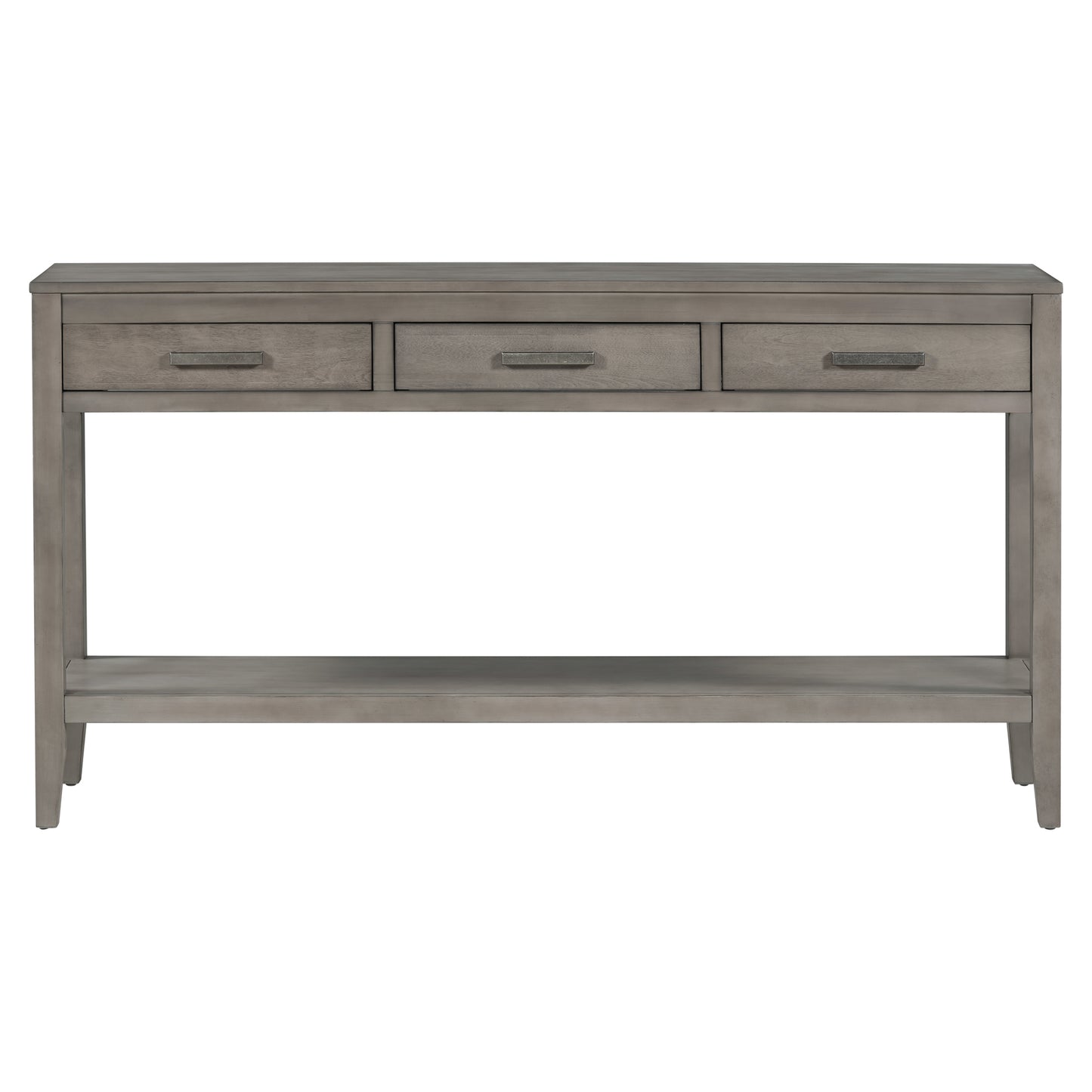 Contemporary 3-Drawer Console Table with 1 Shelf, Entrance Table for Entryway, Hallway, Living Room, Foyer, Corridor
