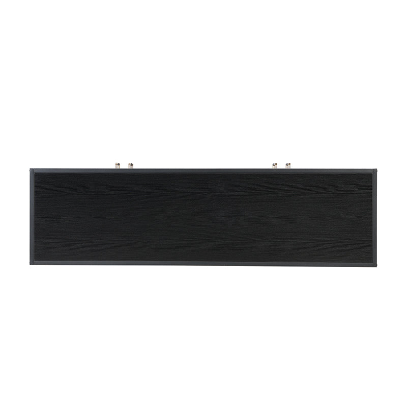 Distinctive Features of Four-Door Sideboard with Metal and Cross-Leg Design,Suitable for Living Rooms,Entrance and Study