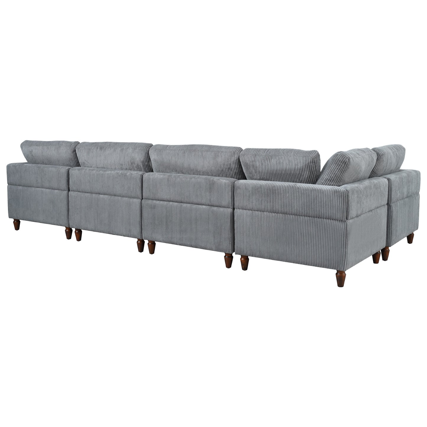 Modular Sectional Sofa with Ottoman L Shaped Corner Sectional for Living Room, Office, Spacious Space(old sku: WY000373AAE)