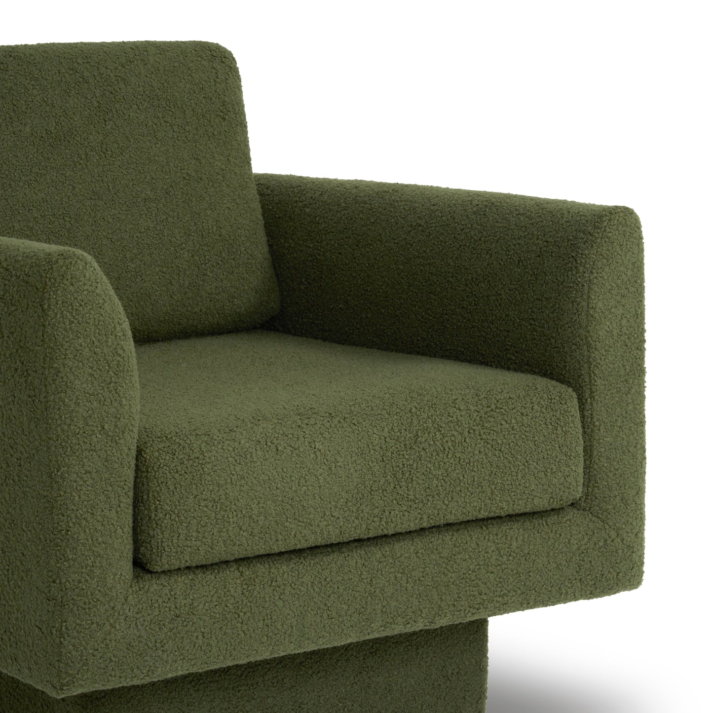 360° Modern Swivel Accent Chair,30" W Teddy Sherpa Round Armchair,Thick Padded Single Lounge Sofa,Upholstered Comfy Barrel Chair,Reading Club Chair for Living Room,Nursery,Bedroom,4 Colors