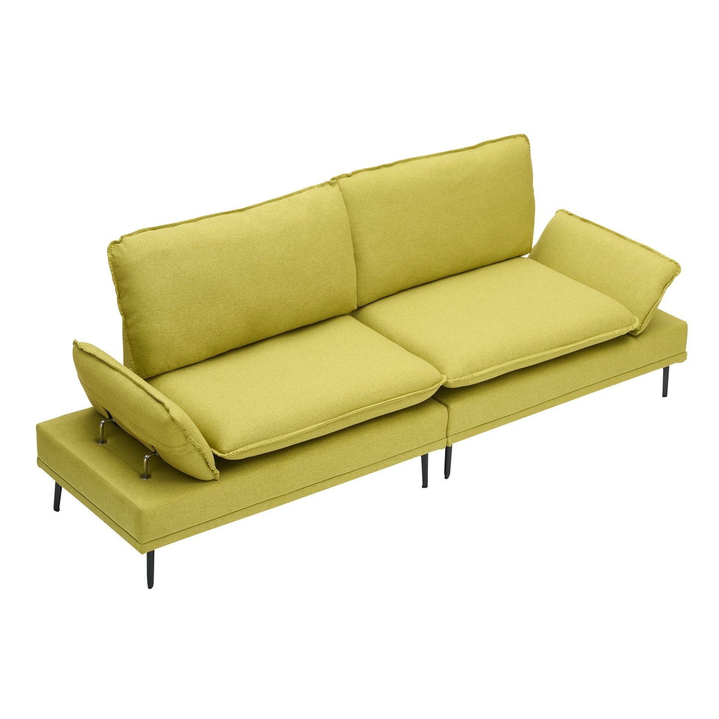 Elegant and rustic in 89 inches of cotton and linen, fresh green, custom-made for apartments, living rooms and offices. Let every inch of space radiate natural elegance and extraordinary style.