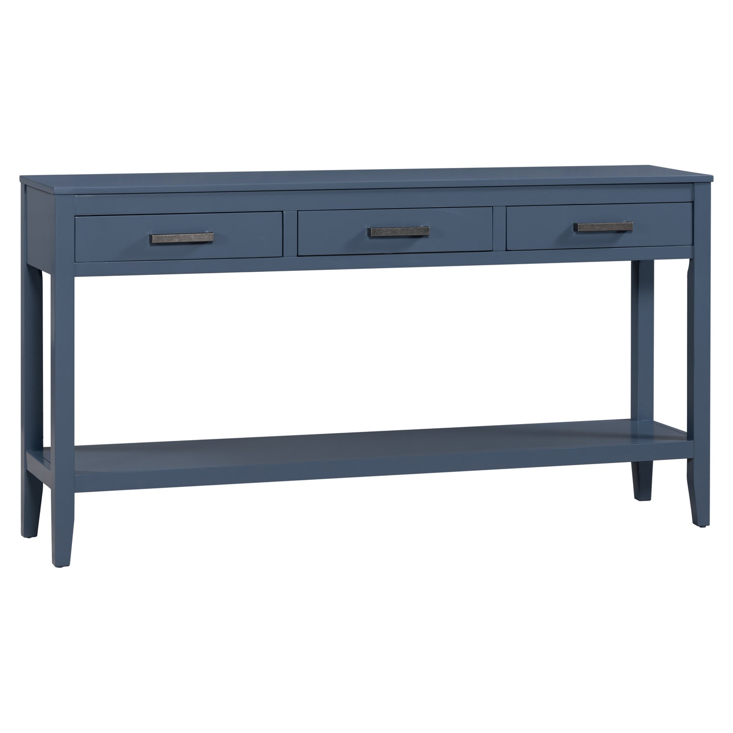 Contemporary 3-Drawer Console Table with 1 Shelf, Entrance Table for Entryway, Hallway, Living Room, Foyer, Corridor