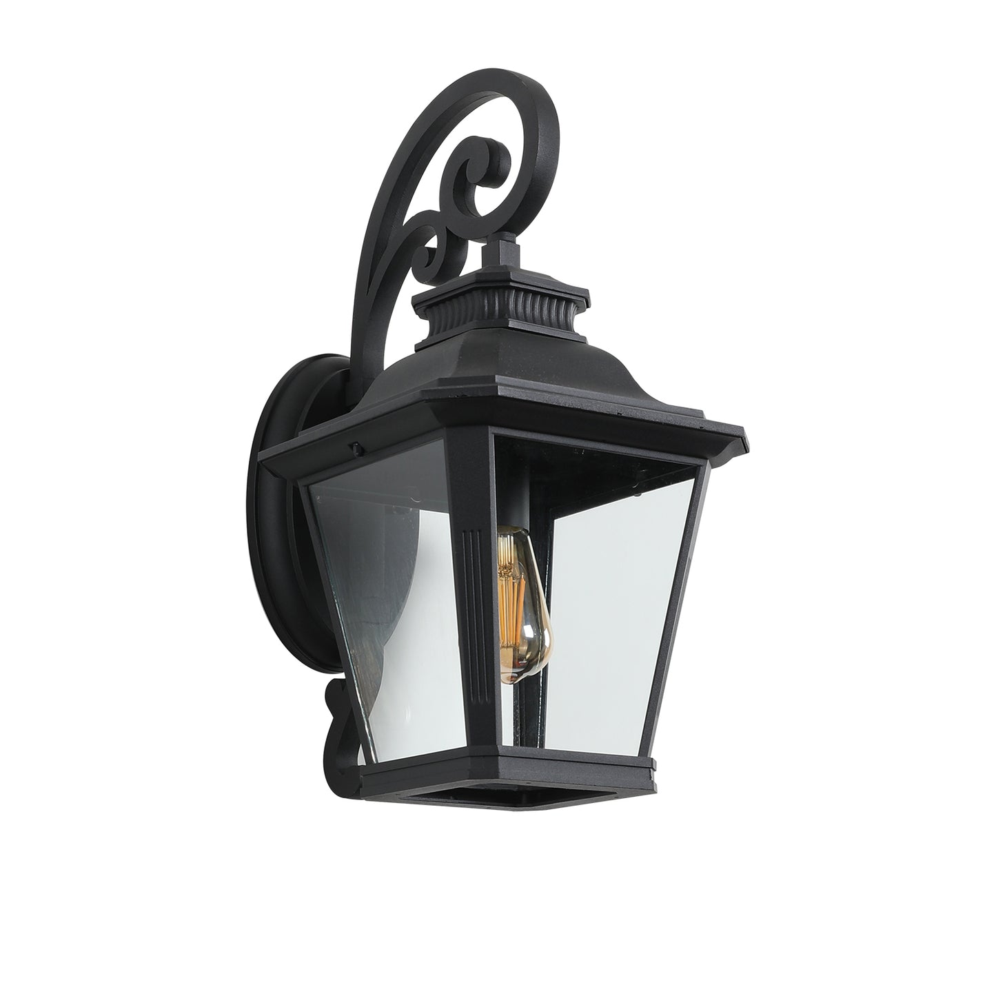 Large Outdoor Wall Sconce Lights with Clear Glass Can support multiple types of light bulbs 1pack