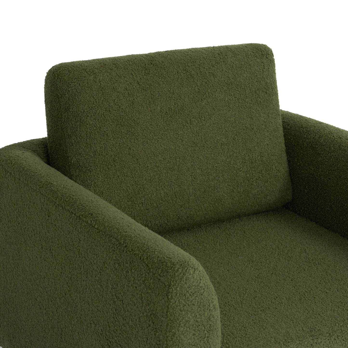 360° Modern Swivel Accent Chair,30" W Teddy Sherpa Round Armchair,Thick Padded Single Lounge Sofa,Upholstered Comfy Barrel Chair,Reading Club Chair for Living Room,Nursery,Bedroom,4 Colors