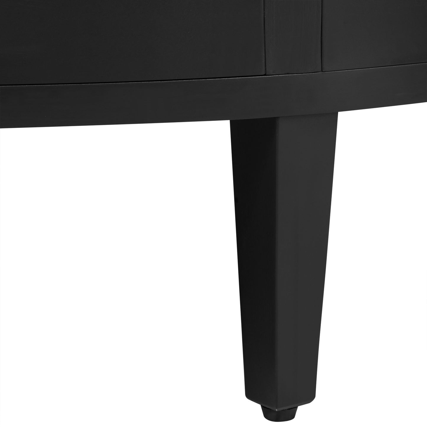 Curved Design Storage Cabinet made of Fraxinus Mandschuric Solid Wood Veneer, Adjustable Shelves, Suitable for Corridors, Entrances and Study.