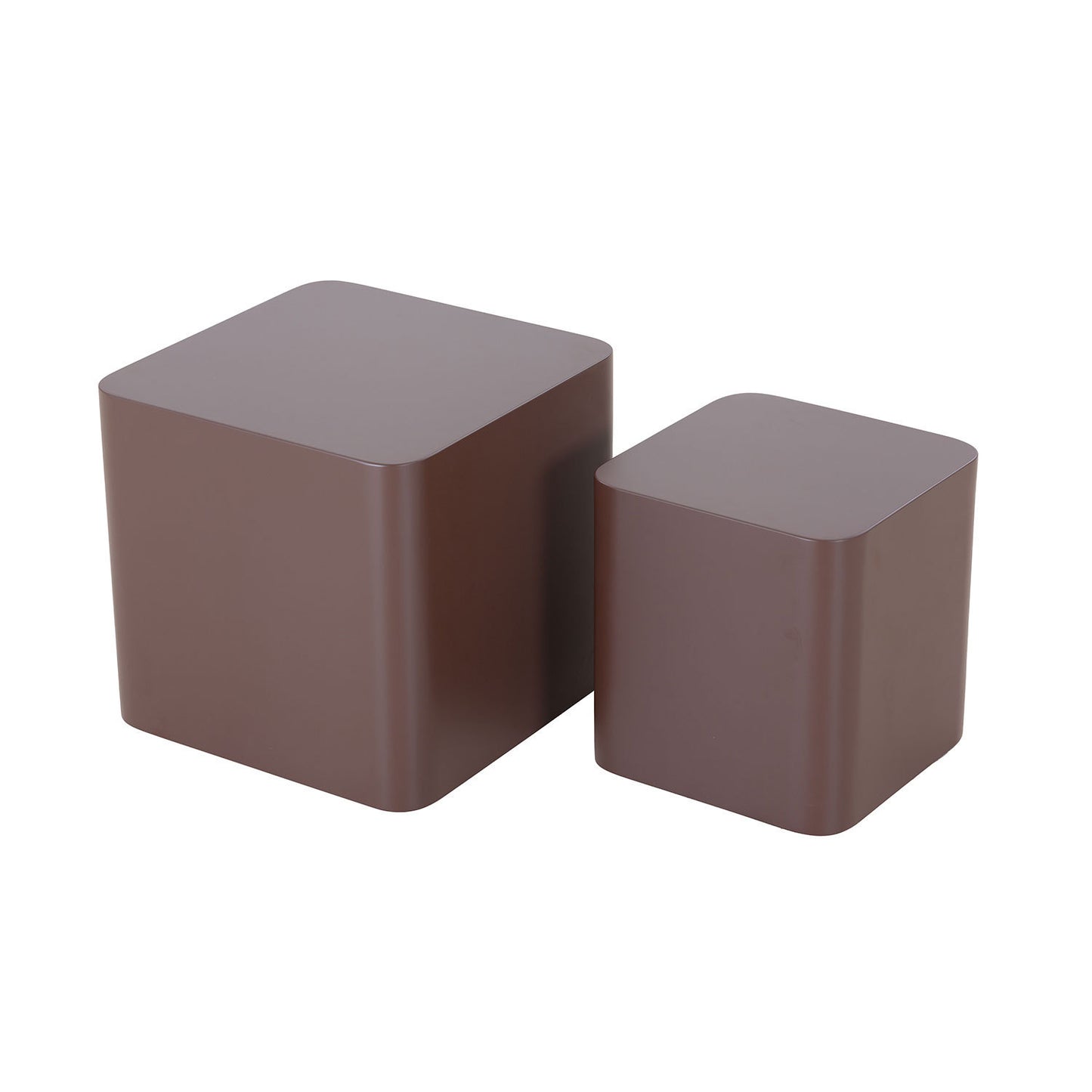 MDF Nesting table set of 2 Chocolate Brown