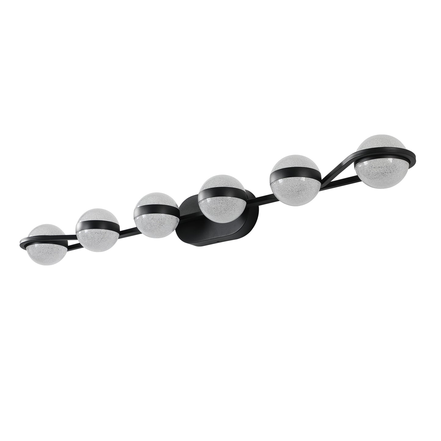 Modern Minimalist LED Bathroom Vanity Light, Wall Mounted Decorative Lighting Fixture with Frosted Glass Shades