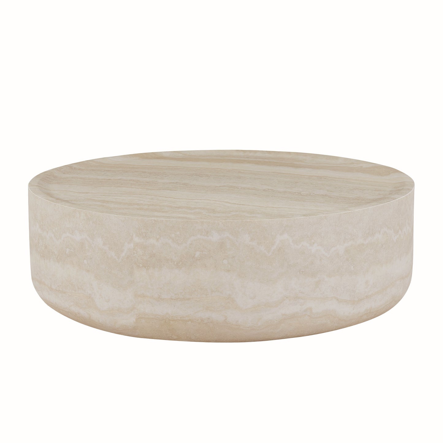 31.49'' Faux MARS Pattern Coffee Tables for Living Room Round Tea table for Living Room, No Need Assembly.