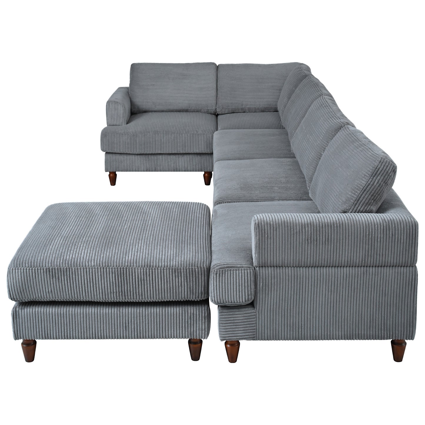 Modular Sectional Sofa with Ottoman L Shaped Corner Sectional for Living Room, Office, Spacious Space(old sku: WY000373AAE)