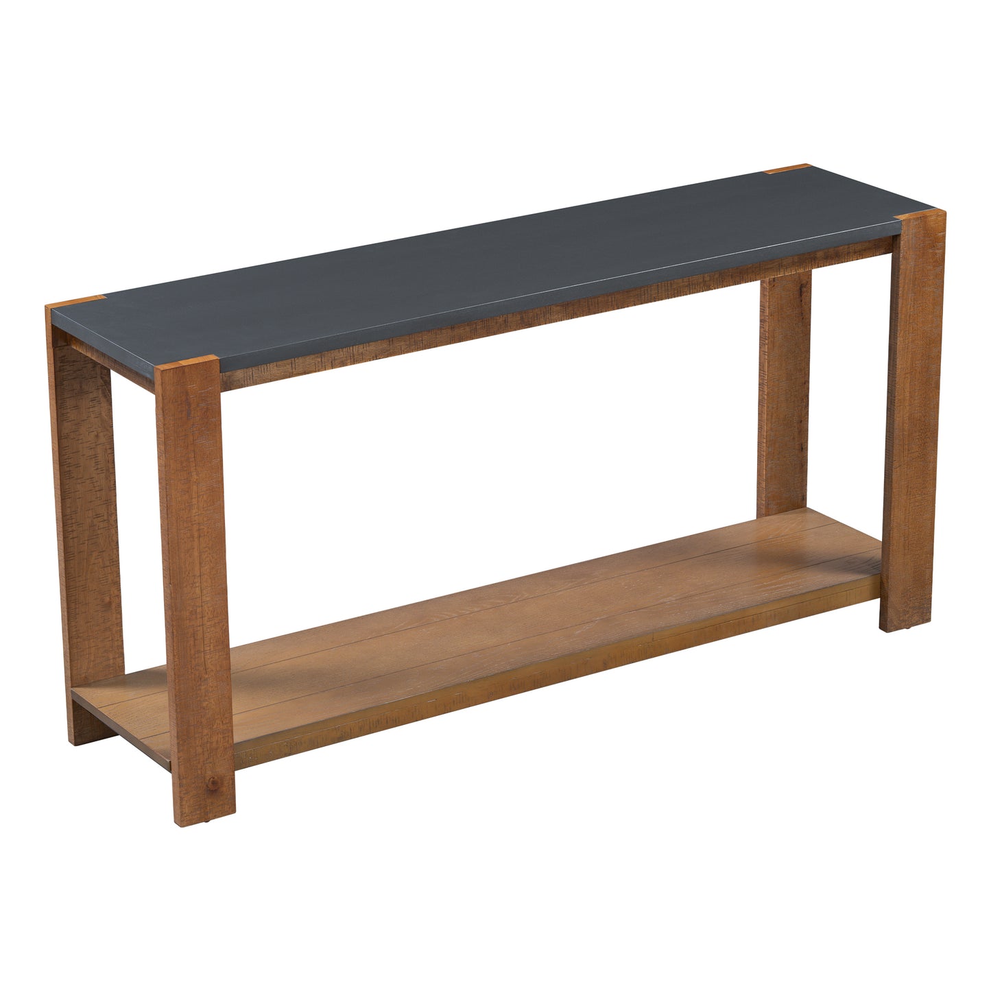 Distinctive Features of a Minimalist Console Table with Bottom Shelf and Four Legs, Suitable for Entryway, Hallway, Living Room, Foyer, Corridor