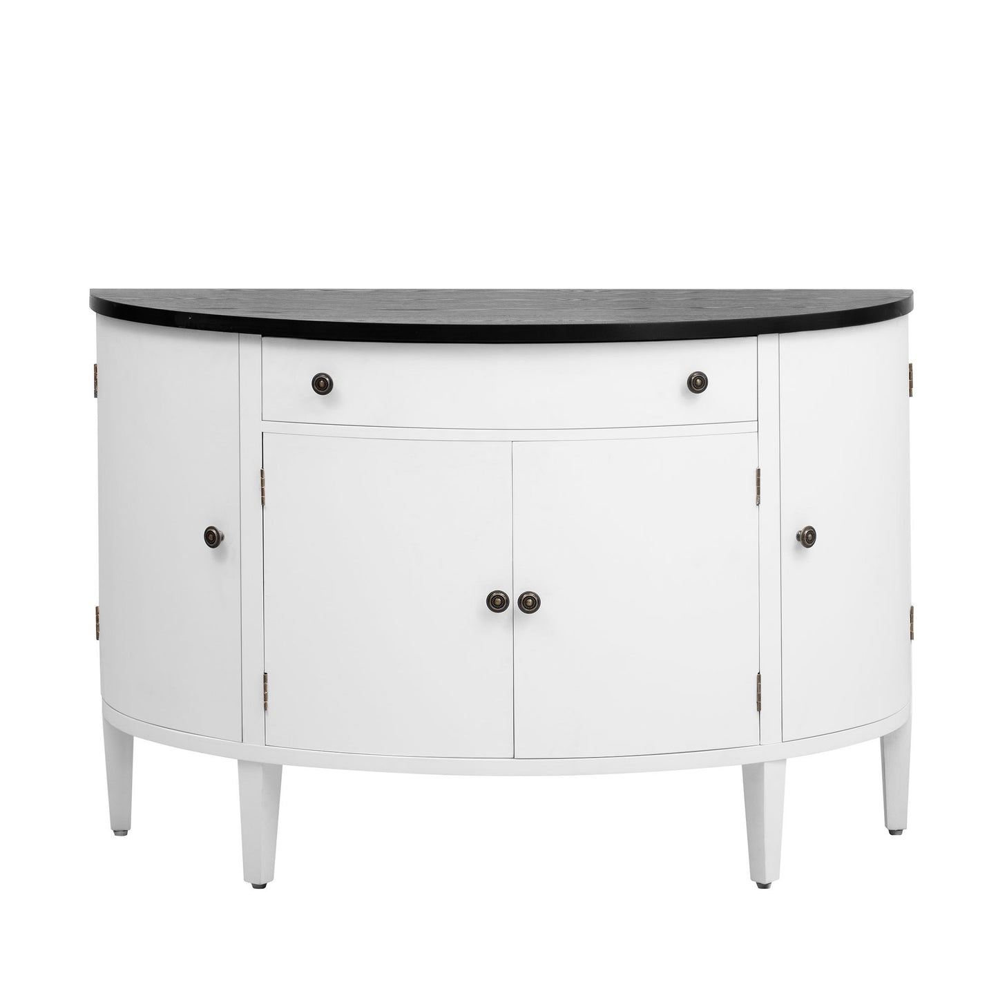 Curved Design Storage Cabinet made of Fraxinus Mandschuric Solid Wood Veneer, Adjustable Shelves, Suitable for Corridors, Entrances and Study.