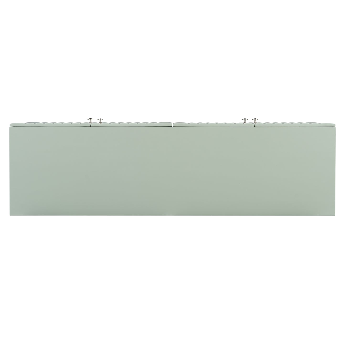 Elegant Four-Door Sideboard with Wavy Pattern Doors, Cylindrical Legs, and Sleek Metal Handles, Adjustable, Suitable for Study, Entryway and Living Room