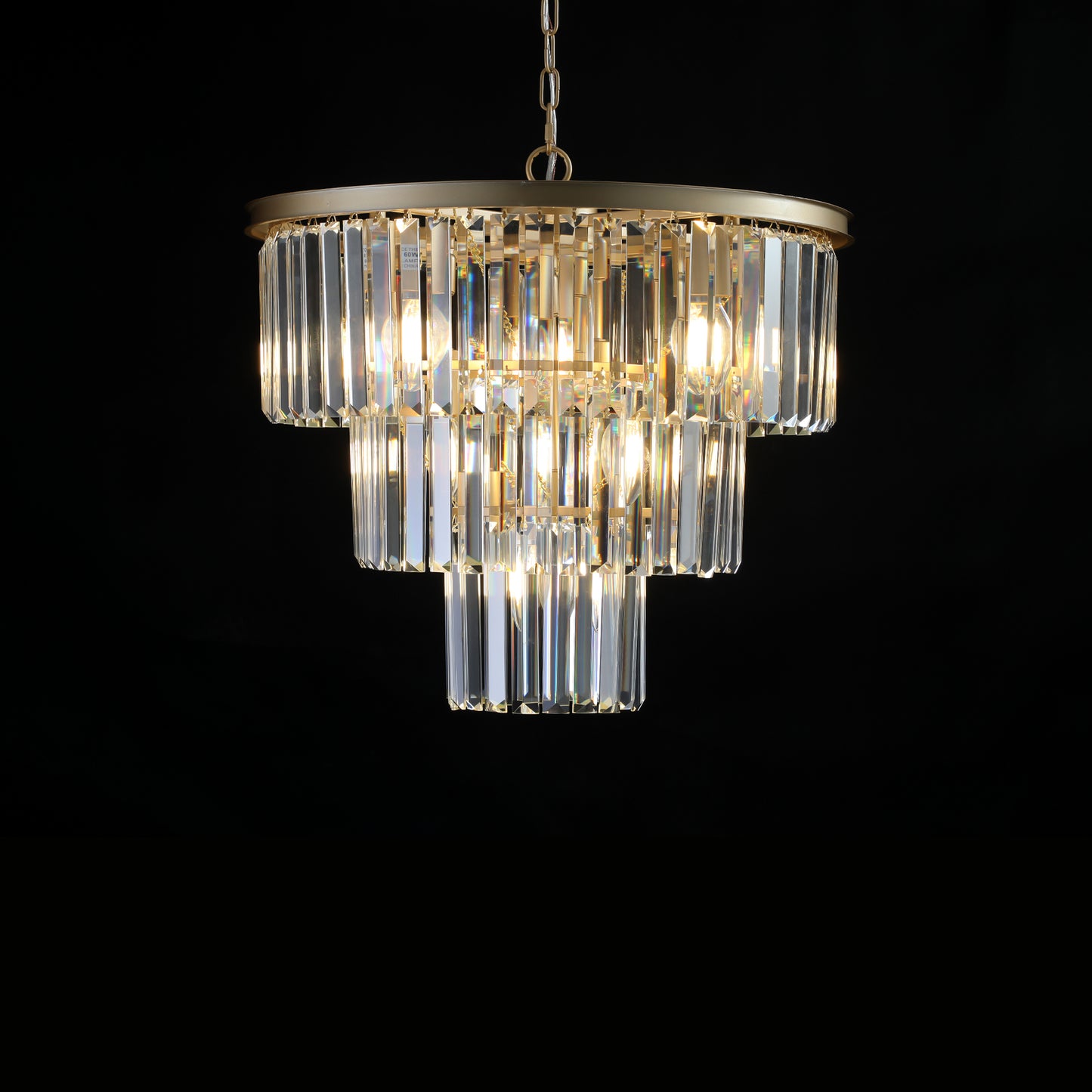 Gold Luxury Crystal Chandelier Modern Chandeliers Lights (No Bulbs)