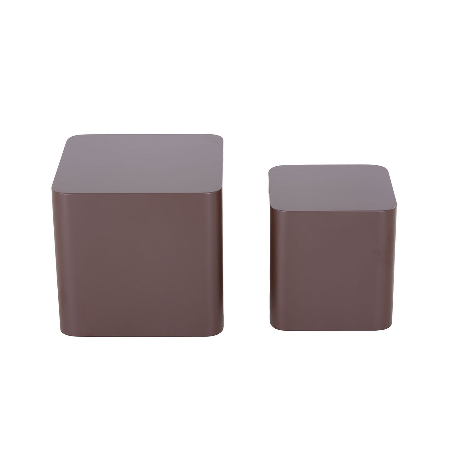 MDF Nesting table set of 2 Chocolate Brown
