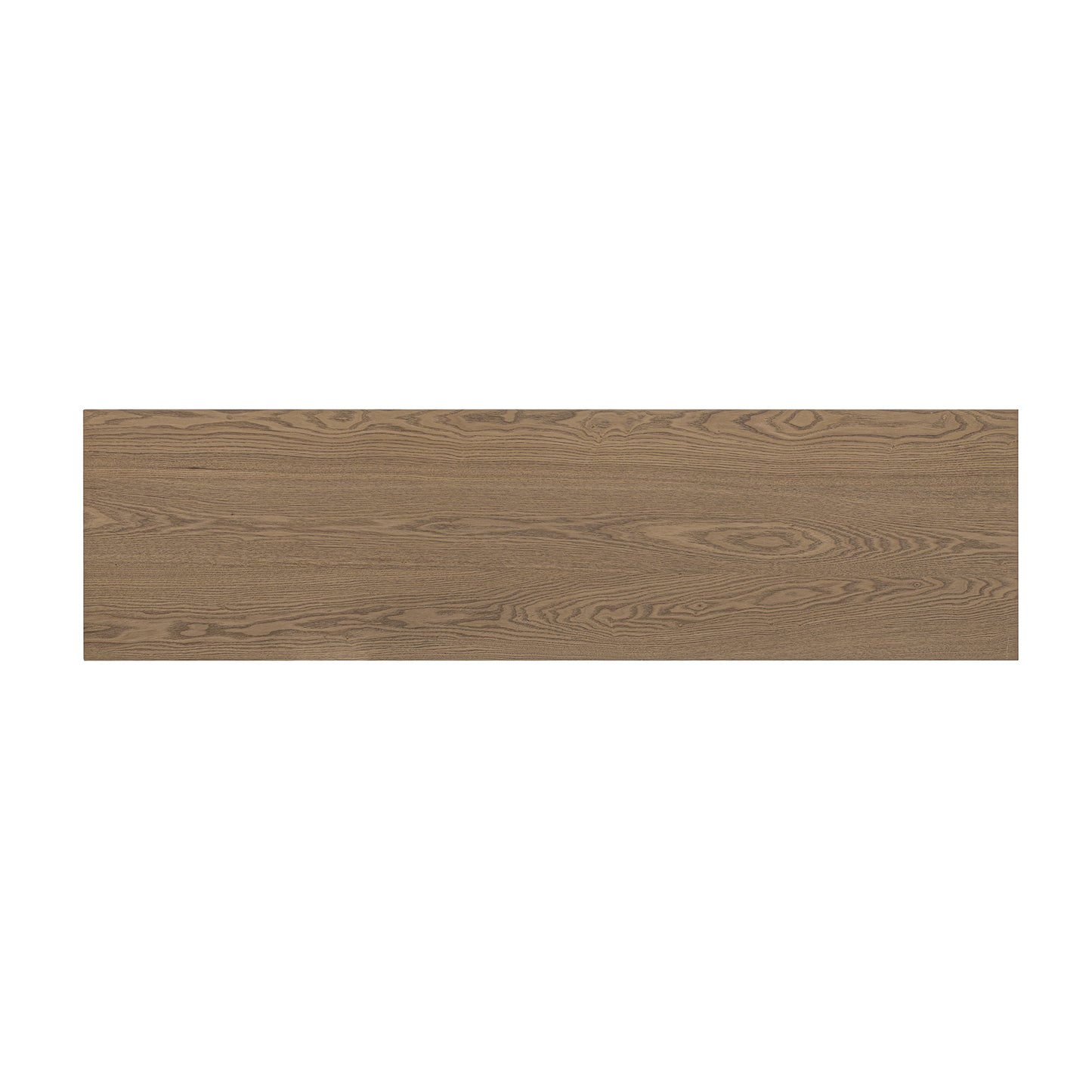 Uniquely Designed Console Table made of Fraxinus Mandschuric Solid Wood Veneer,with Distinctive Round Hollow Legs, Suitable for Foyer, Living Room, or Hallway.