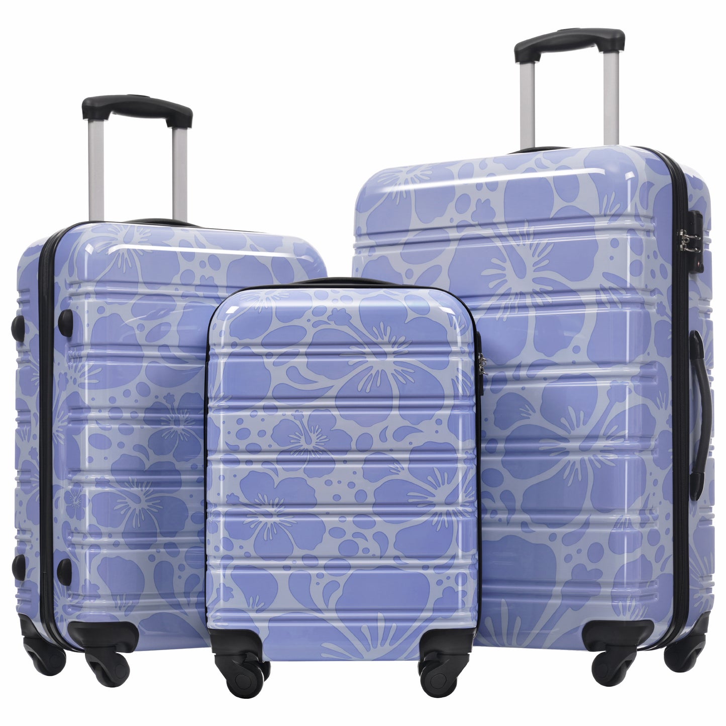Hardshell Luggage Sets 3 pcs Spinner Suitcase with TSA Lock 20'+24'+28' Luggages