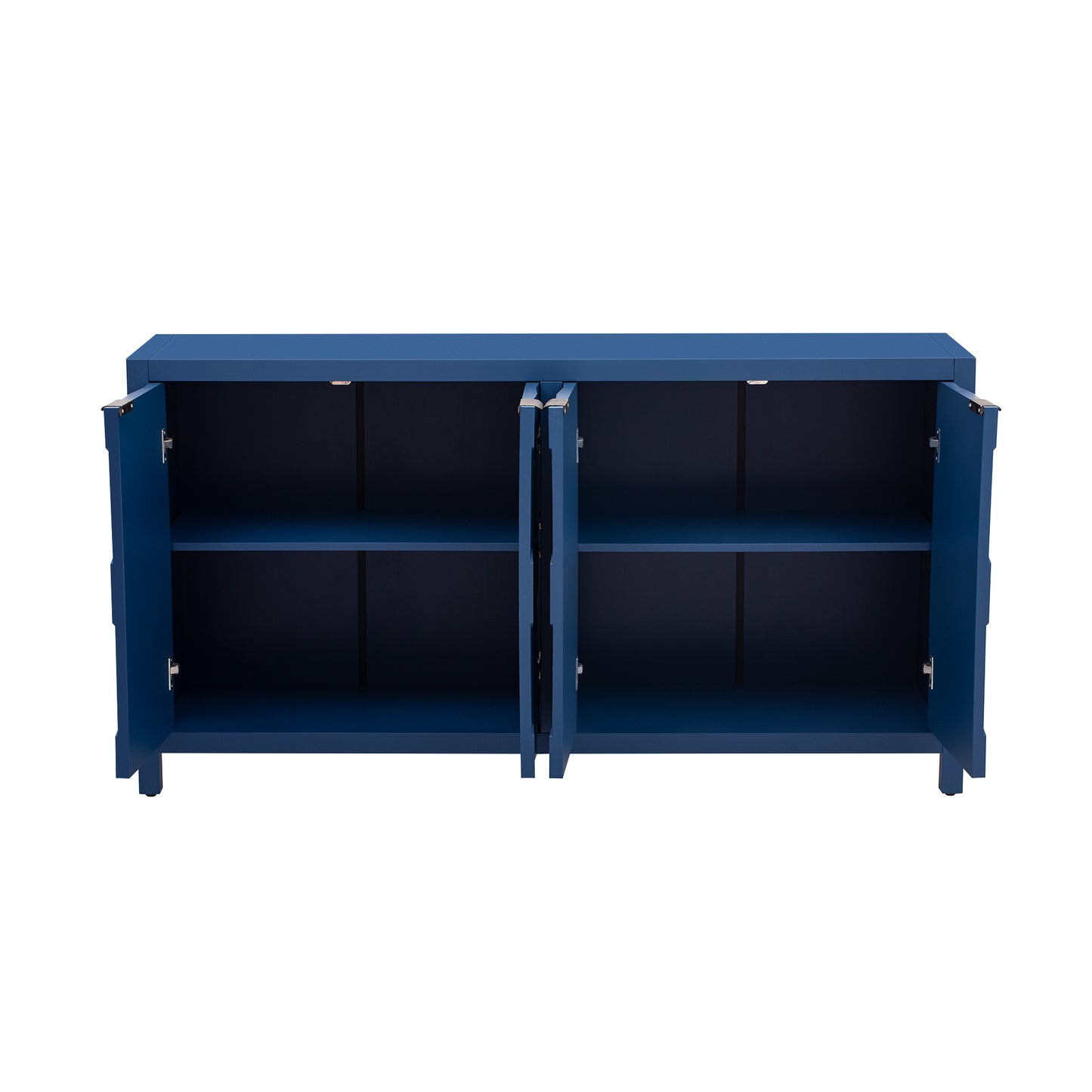 Luxurious Four-Door Sideboard with Honeycomb Patterned Doors, Offering Ample Storage for Study,Entrance and Living Room