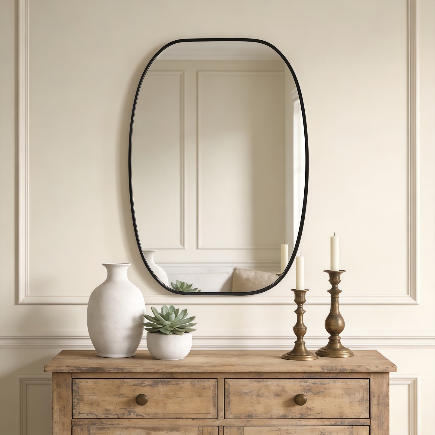 20x30 in Metal Framed Oval Vanity Bathroom Mirror for Wall