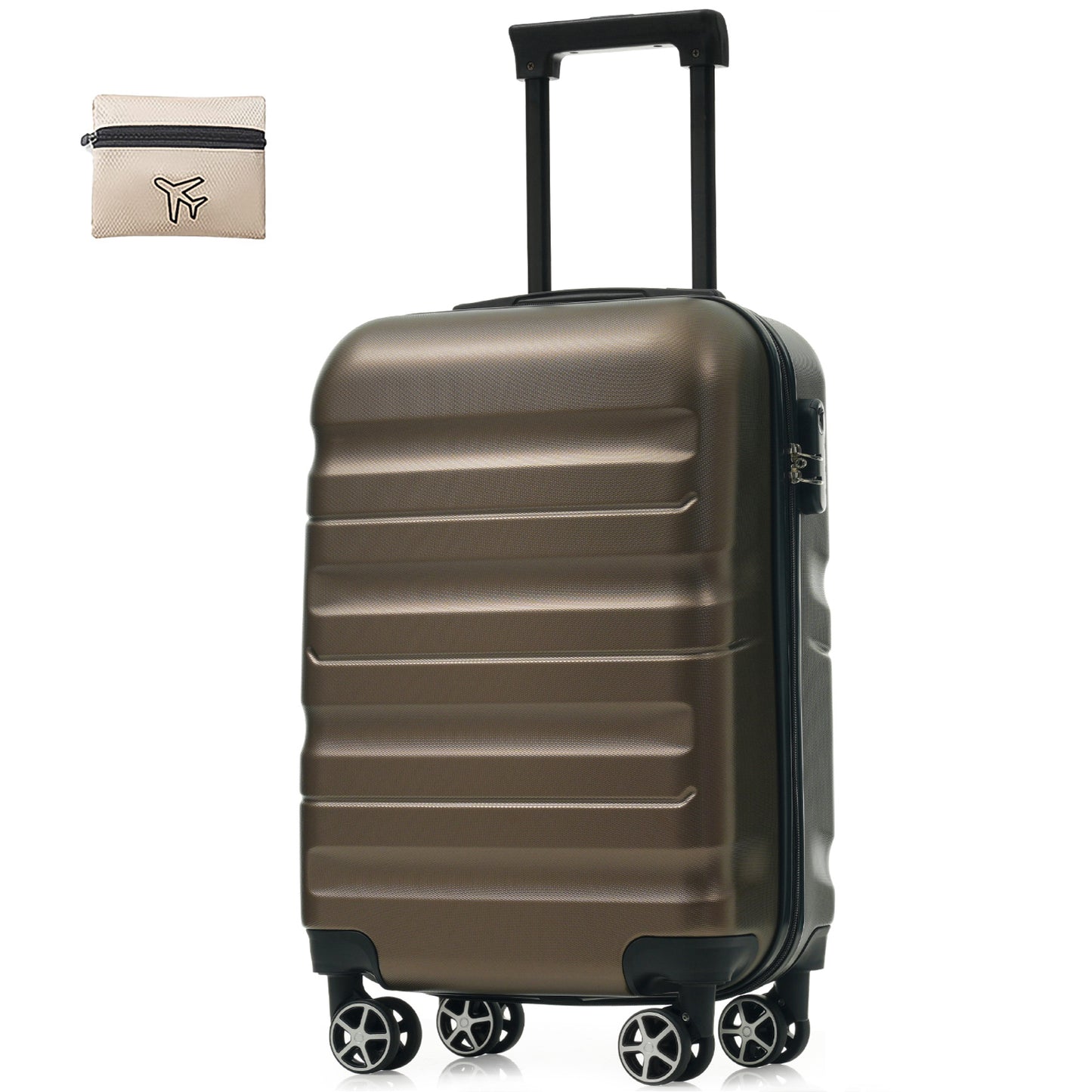Hardshell ABS Luggage with Spinner Wheels, Lightweight Travel Suitcase for Men & Women