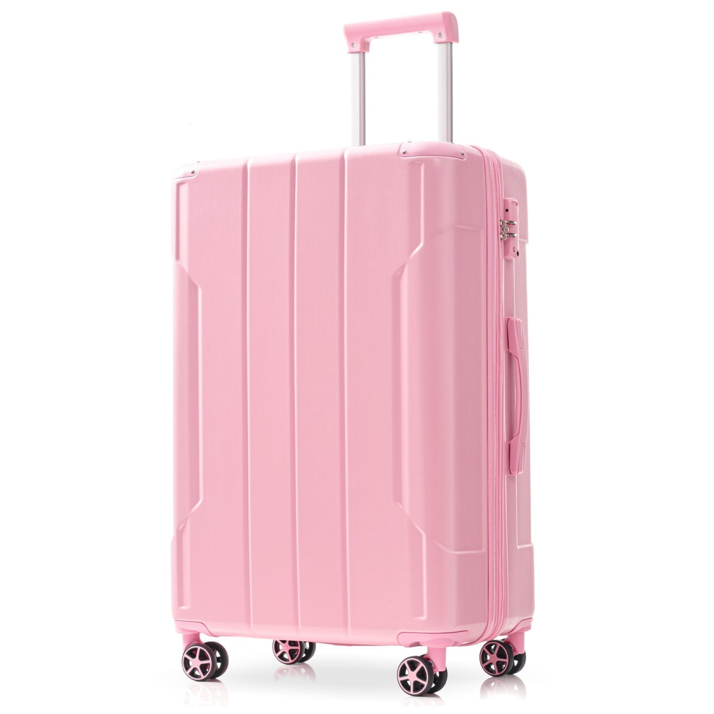 Hardshell Luggage, Lightweight Durable ABS Suitcases with Double Wheels, Expandable Checked Travel