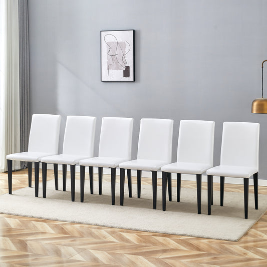 Dining Chair polyester white Cushioned for Dining Room, Kitchen or Lounge Use