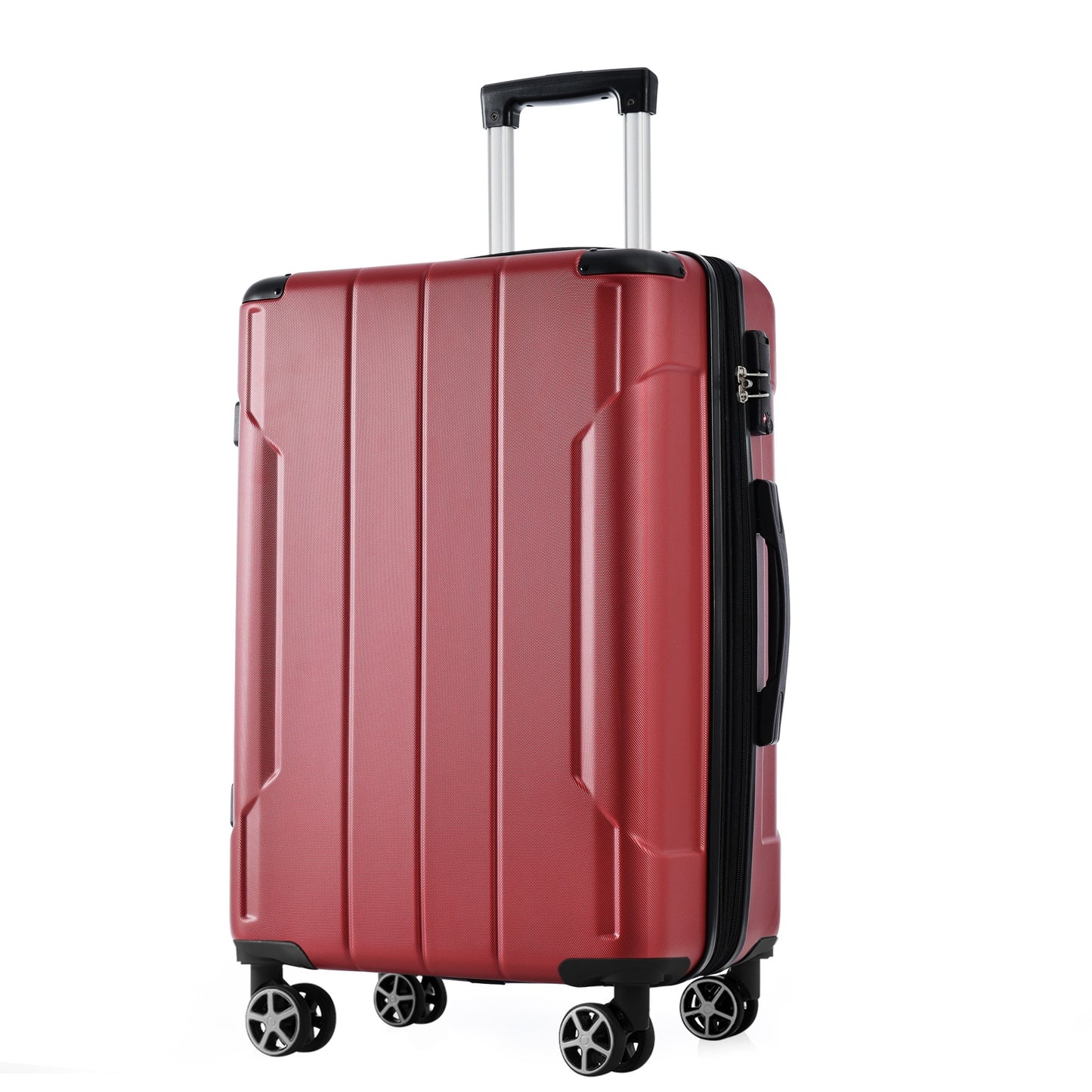 Hardshell Luggage, Lightweight Durable ABS Suitcases with Double Wheels, Expandable Checked Travel