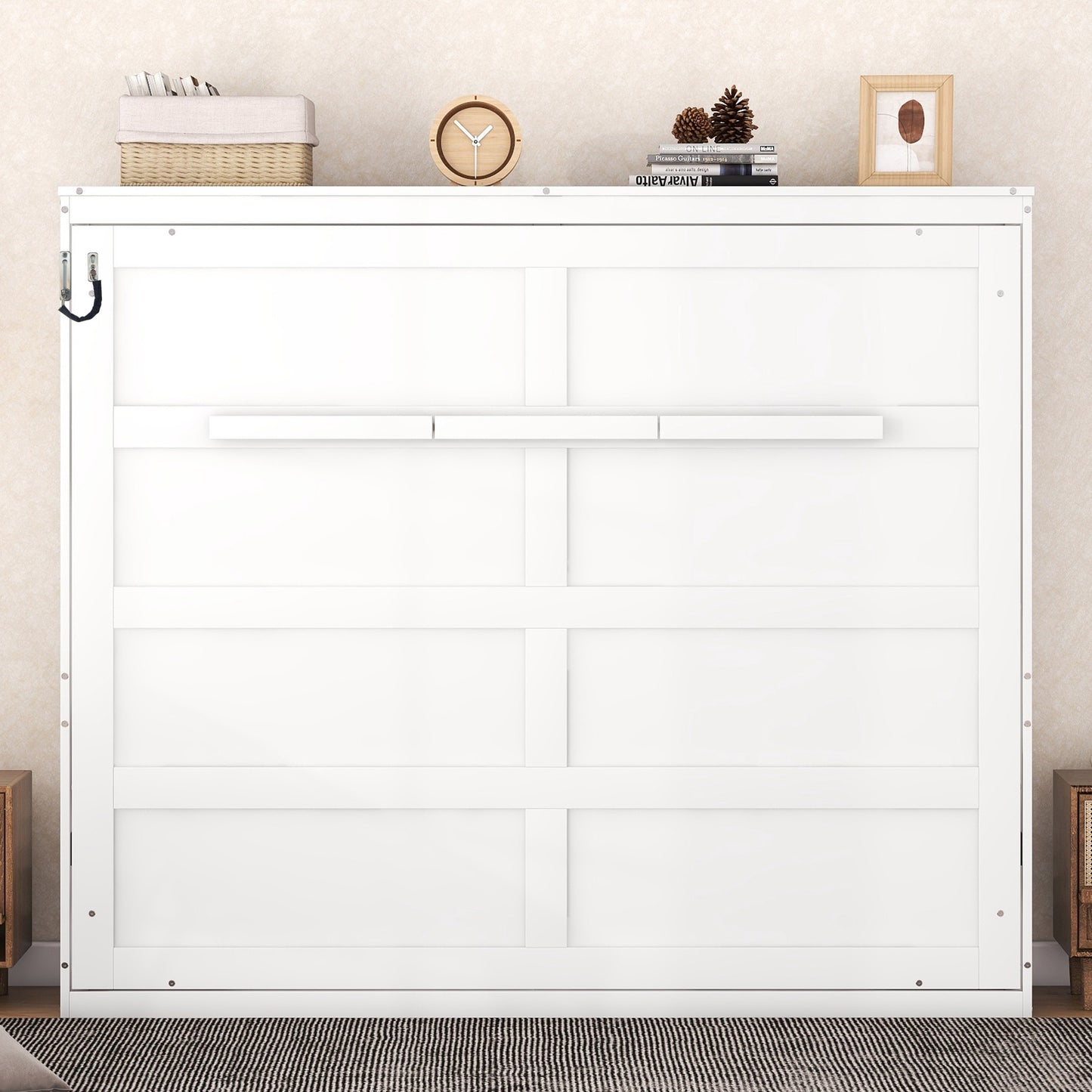 WHITE Murphy Bed Wall Bed