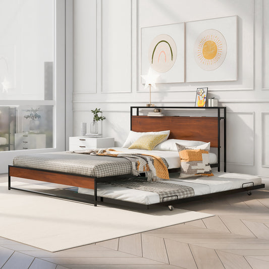 Bed Frame Black Metal for bedroom and guest room furnishing
