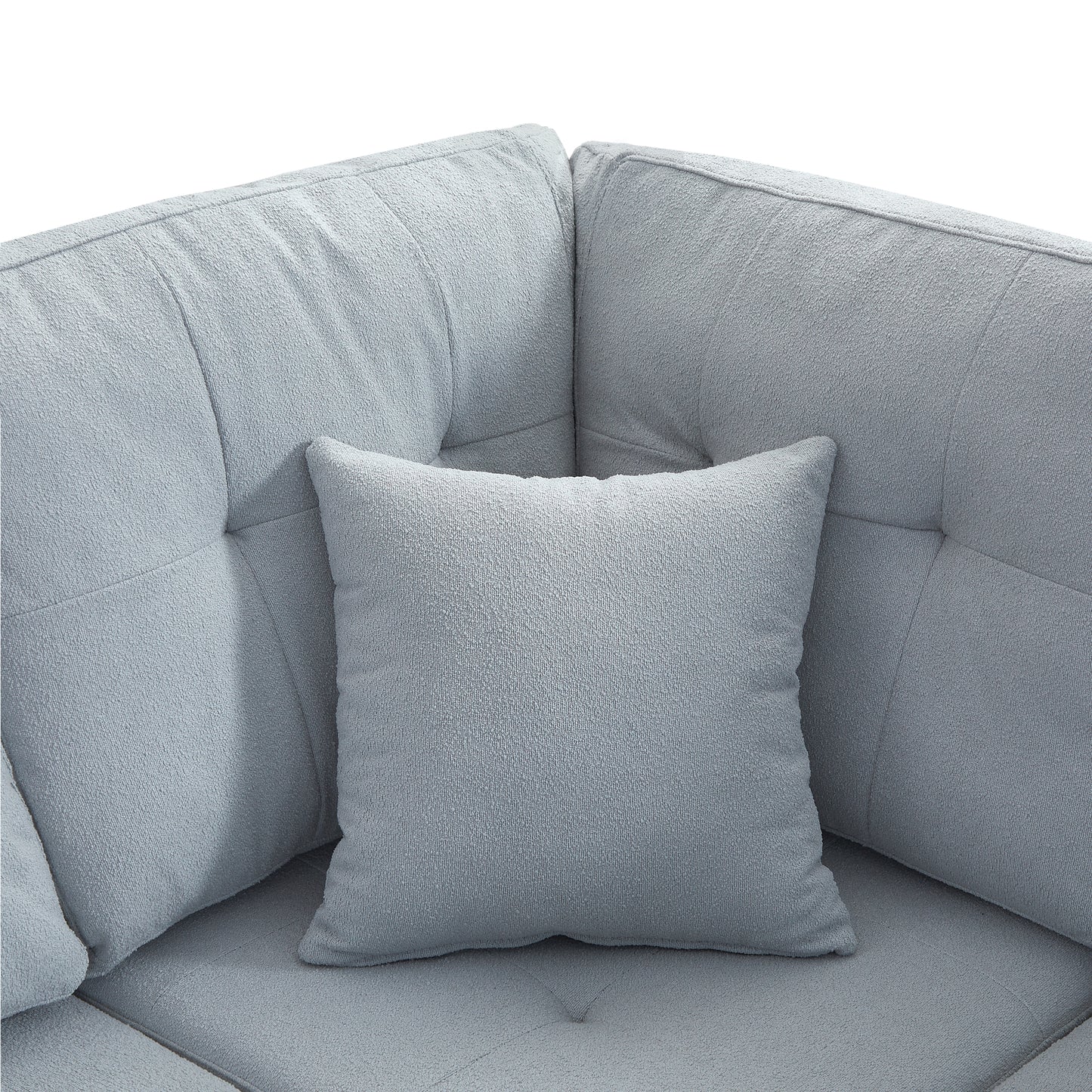 109.2''L-shaped Modular Sectional Sofa with Removable  Back Cushions and 2 Pillows, Suitable for Living rooms, Offices, and Apartments