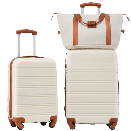 2-Piece ABS Hardshell Luggage Set with TSA Lock