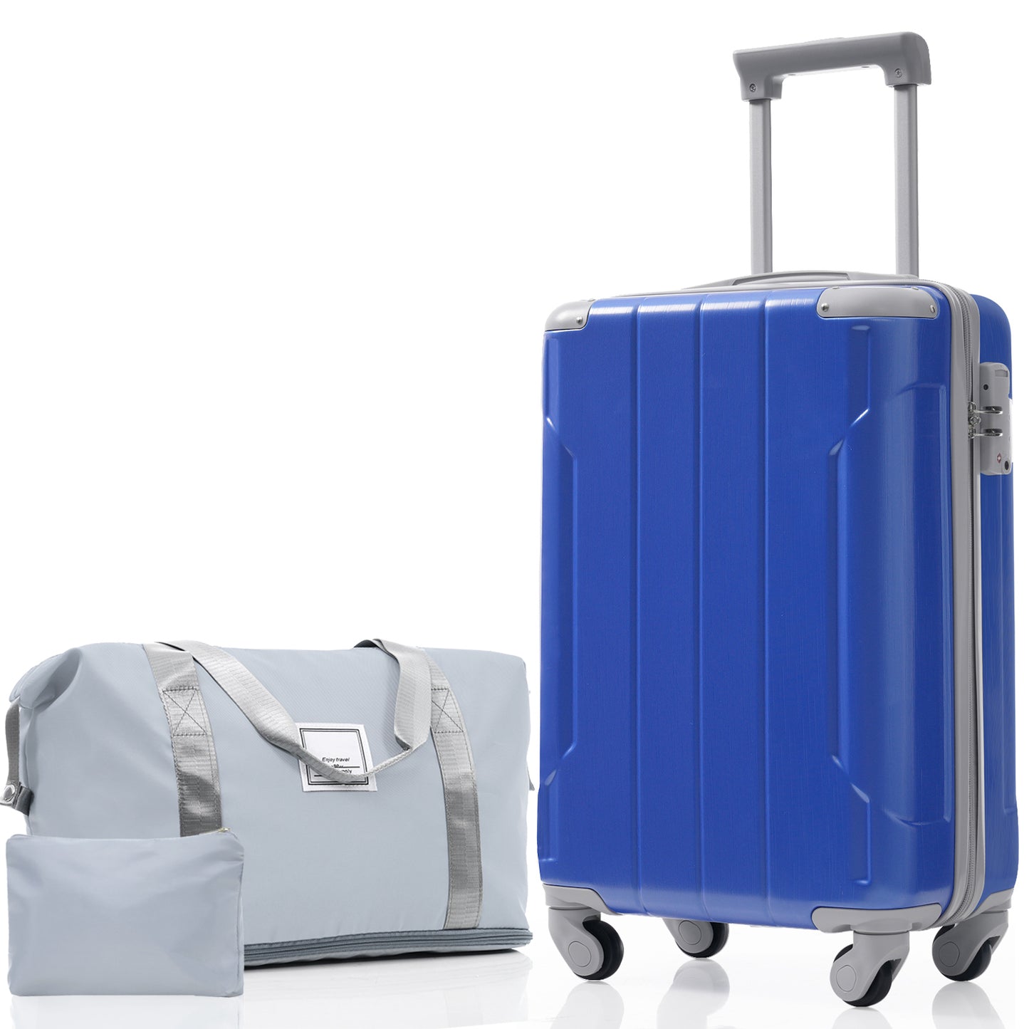 20 Inch Carry On Luggage Set 3 Piece with Spinner Wheels, Lightweight Hardshell ABS Suitcase for Weedend Getaways, Busin