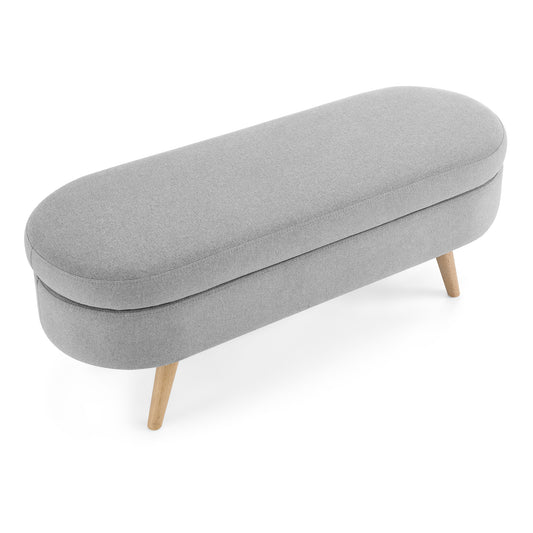 Bench Grey Linen for entryway