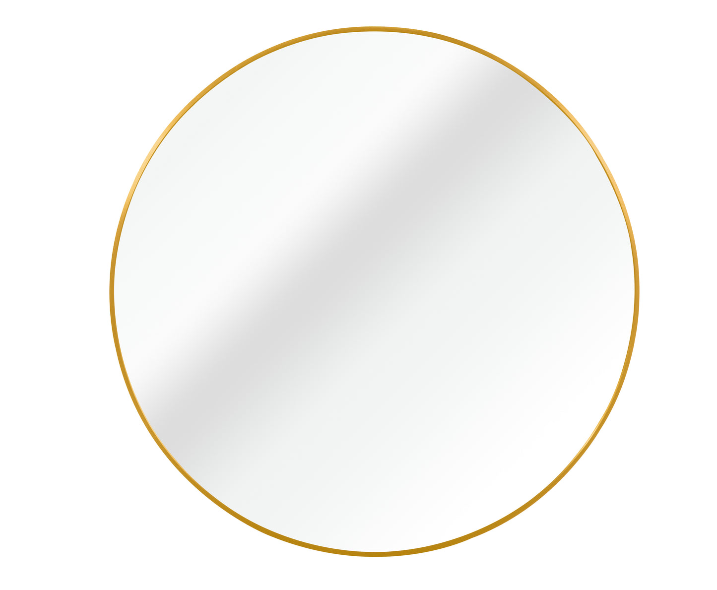 Round Metal Frame Wall Mirror – 20" Modern Bathroom Vanity Mirror, Circular Decorative Mirror