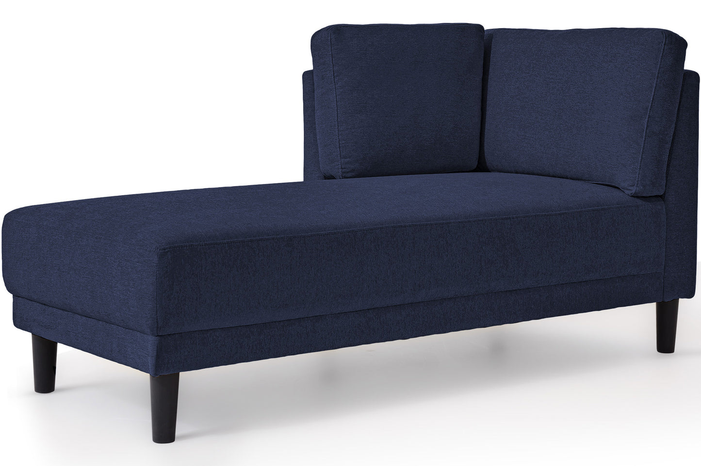 65" Mid-Century Modern Fabric Corner Lounge Chair, Upholstered Indoor Chaise Lounge for Bedroom,Office,Small Living Room & Apartment