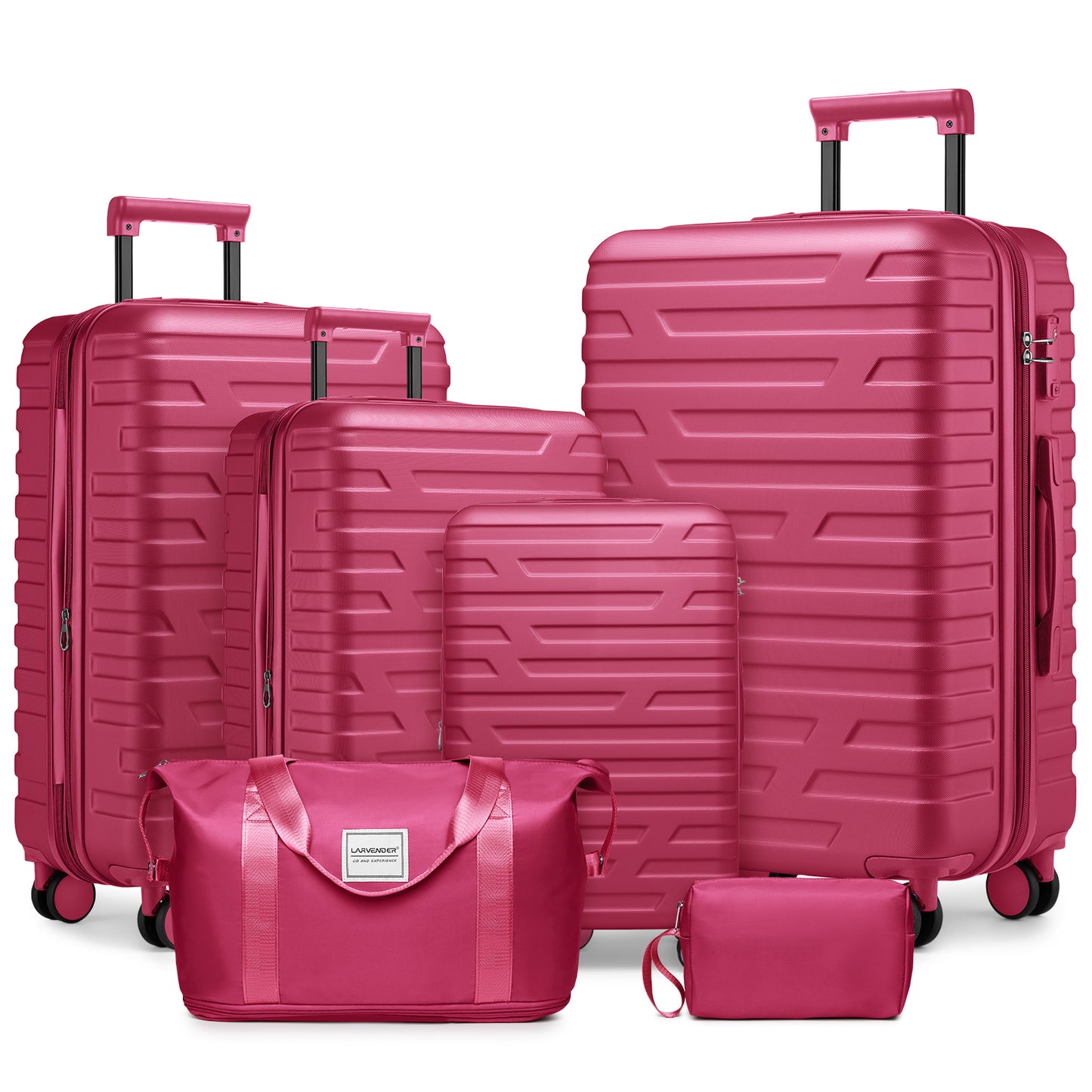 Luggage Sets 6 Pieces with Duffel Bags, Hardside Expandable Suitcases with Spinner Wheels TSA Lock