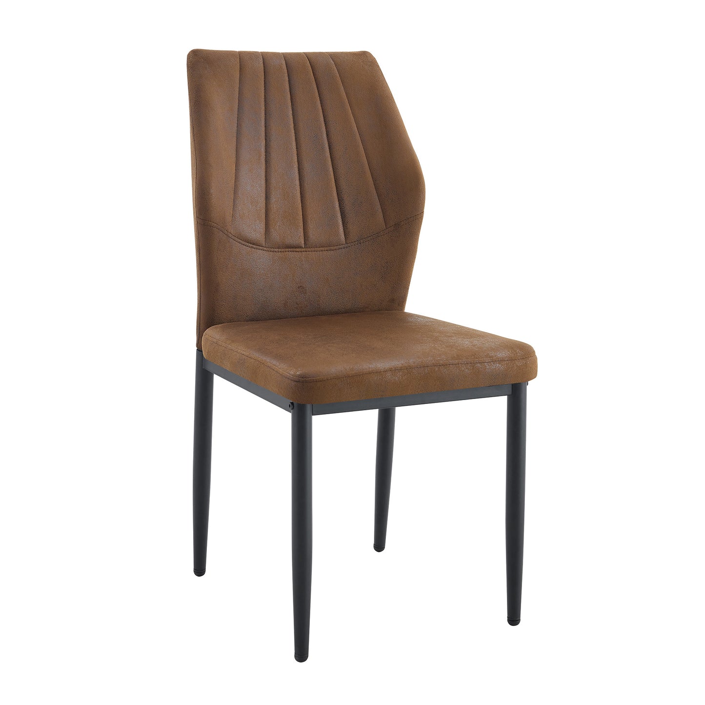 Modern Dining Chair – 37" High Back Upholstered Chair with Ergonomic Design & Metal Legs