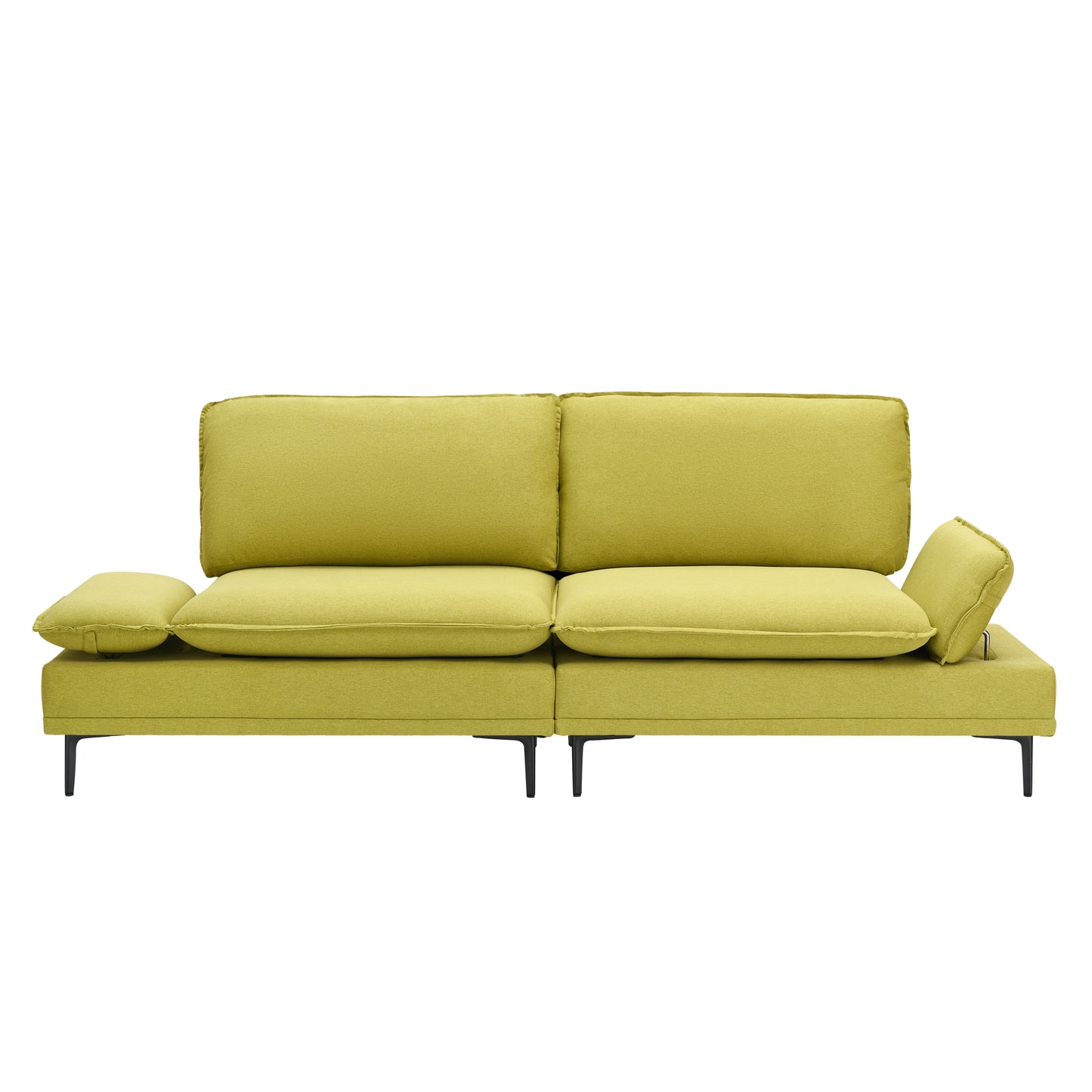 Elegant and rustic in 89   inches of cotton and linen, fresh green, custom-made for apartments, living rooms and offices. Let every inch of space radiate natural elegance and extraordinary style.