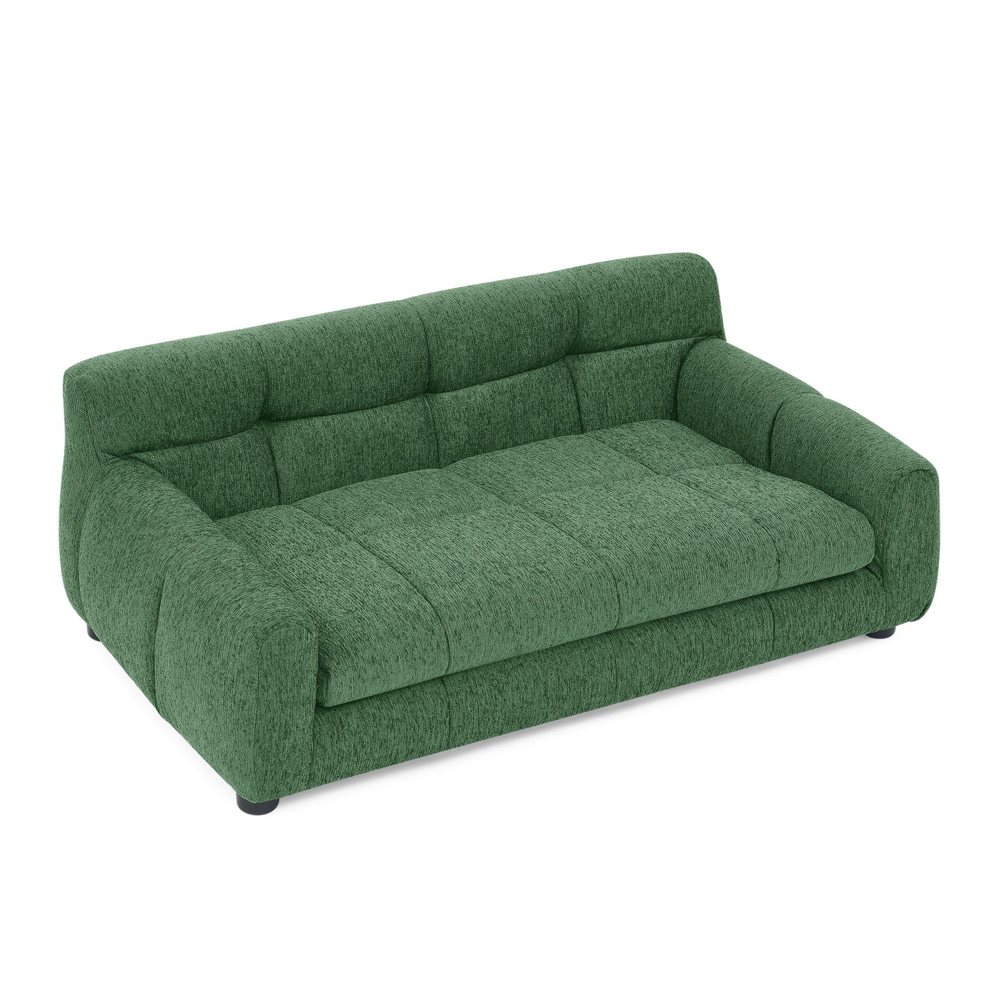 Modern Pet Sofa with Backrest and Armrests, Linen Fabric for Dogs