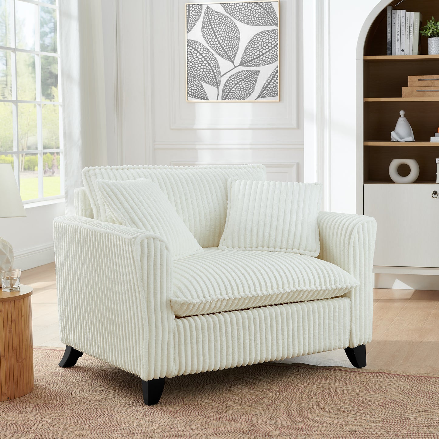 Lazy sofa chair, comfortable single-person sofa chair, with a backrest and soft seat cushion,