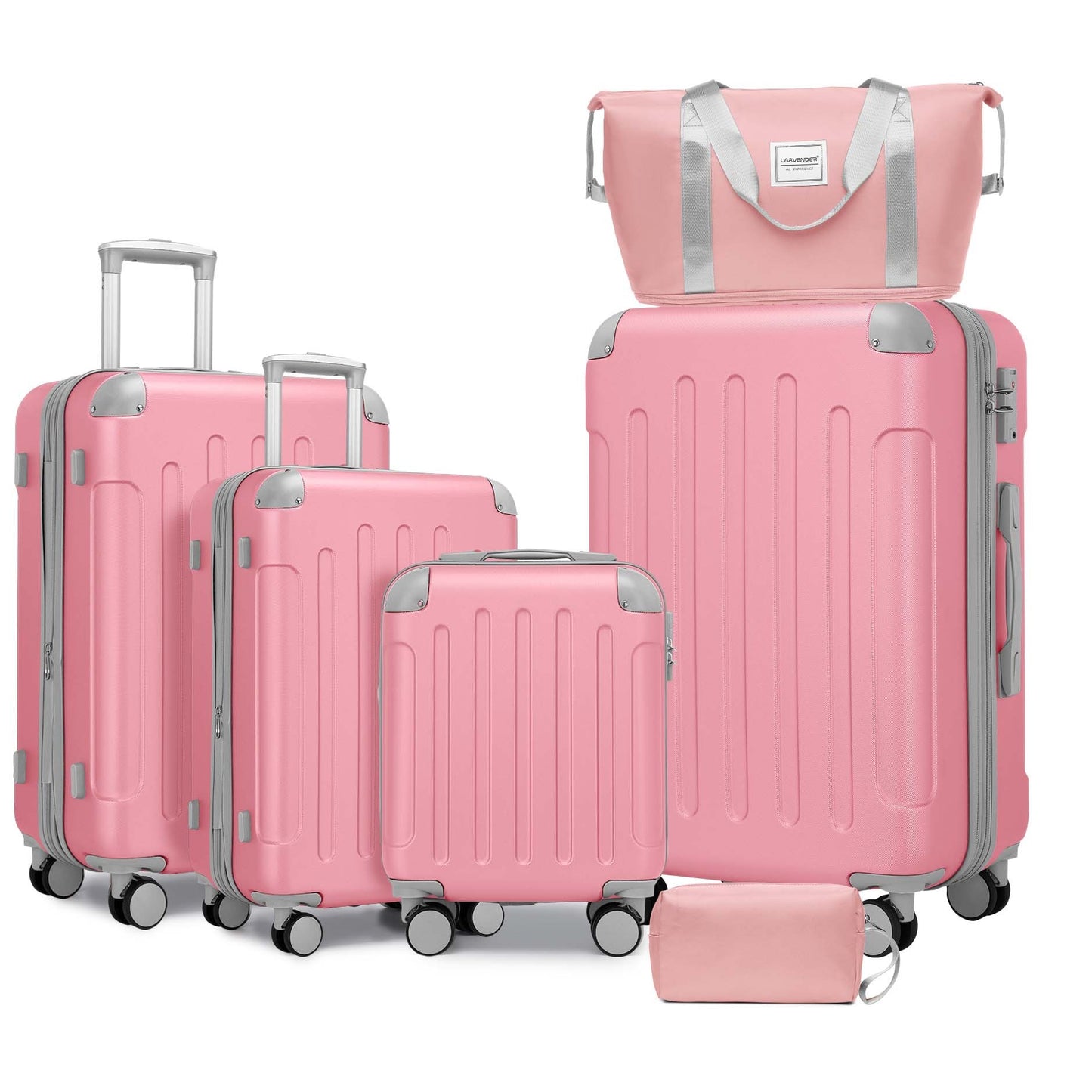 Luggage Sets 6 Piece with Duffel Bags, Hardside Expandable Suitcases with Spinner Wheels TSA Lock