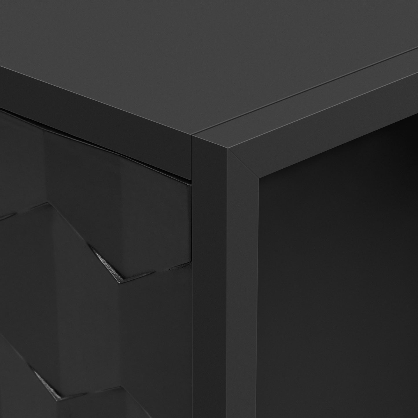 Luxurious Four-Door Sideboard with Honeycomb Patterned Doors, Offering Ample Storage for Study,Entrance and Living Room