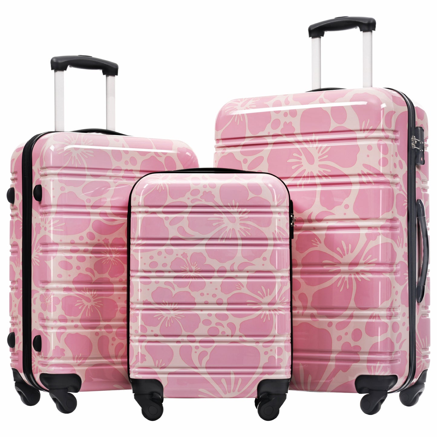 Hardshell Luggage Sets 3 pcs Spinner Suitcase with TSA Lock 20'+24'+28' Luggages