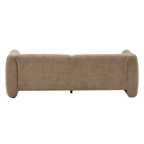 83" Wave Design 3-Seater Sofa – Modern Upholstered Curved Couch for Living Room, Bedroom, Apartment & Office