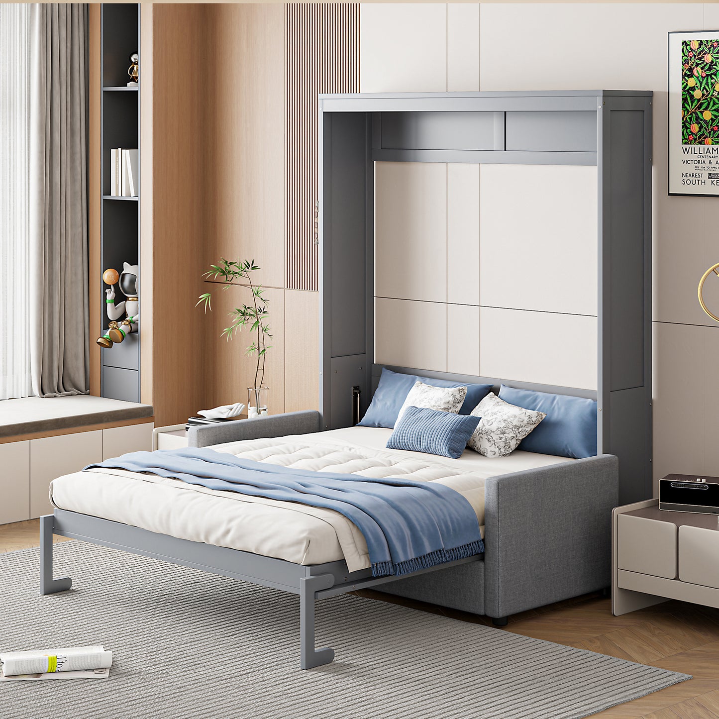 Murphy Bed Wall Bed with Cushion