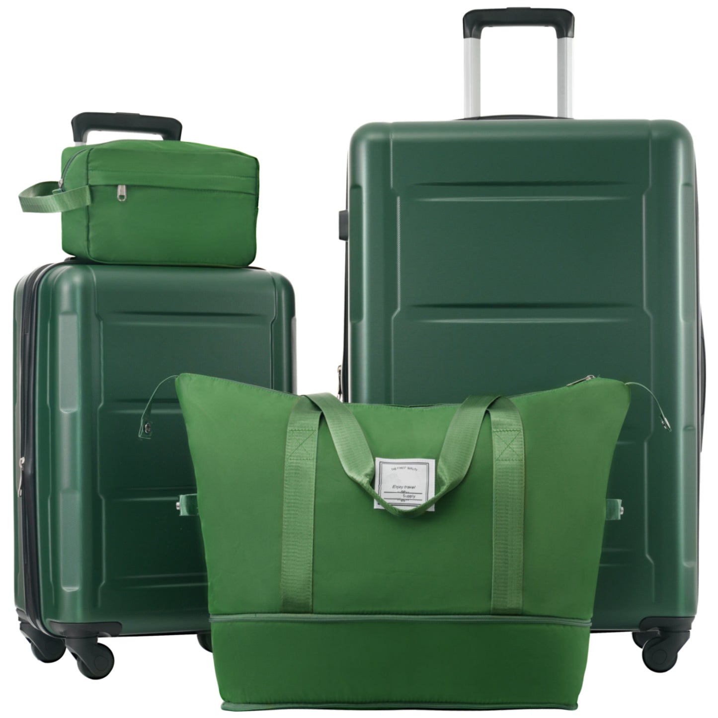 Expandable Spinner Wheels 2 Piece Luggage Set with TSA Lock, ABS Material, 20inch+28inch